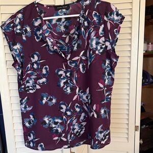 Ivanka Trump Floral Purple Women's Top